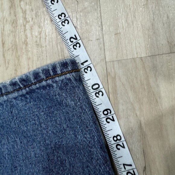 Levis 505 Jeans Mens 32x32 Regular Fit Straight Leg Dark Wash Blue - Picture 10 of 10